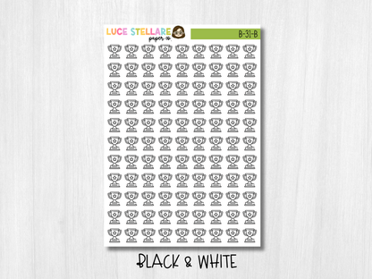 Trophy Icon Planner Stickers / B-31