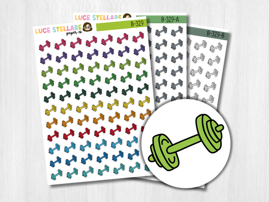 Dumbbells Planner Stickers /B-329