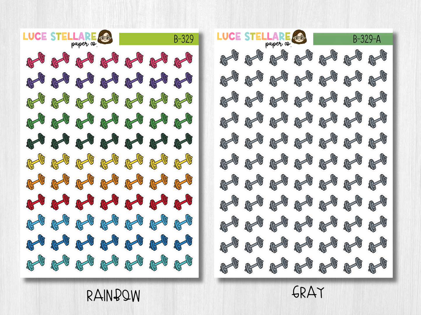 Dumbbells Planner Stickers /B-329