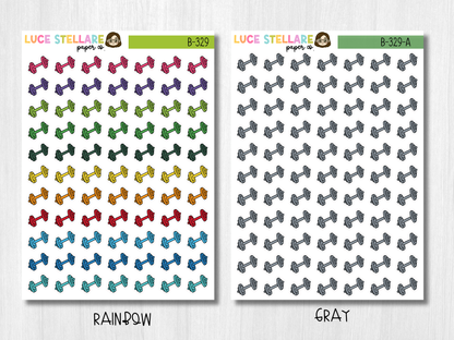 Dumbbells Planner Stickers /B-329