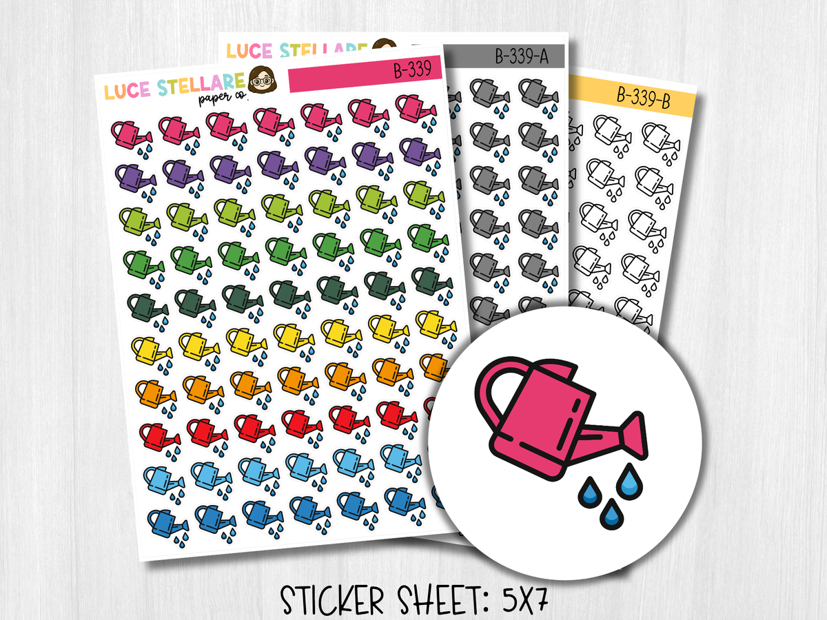 Watering Can Icon Planner Stickers /B-339