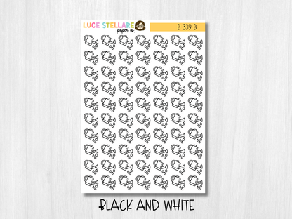 Watering Can Icon Planner Stickers /B-339
