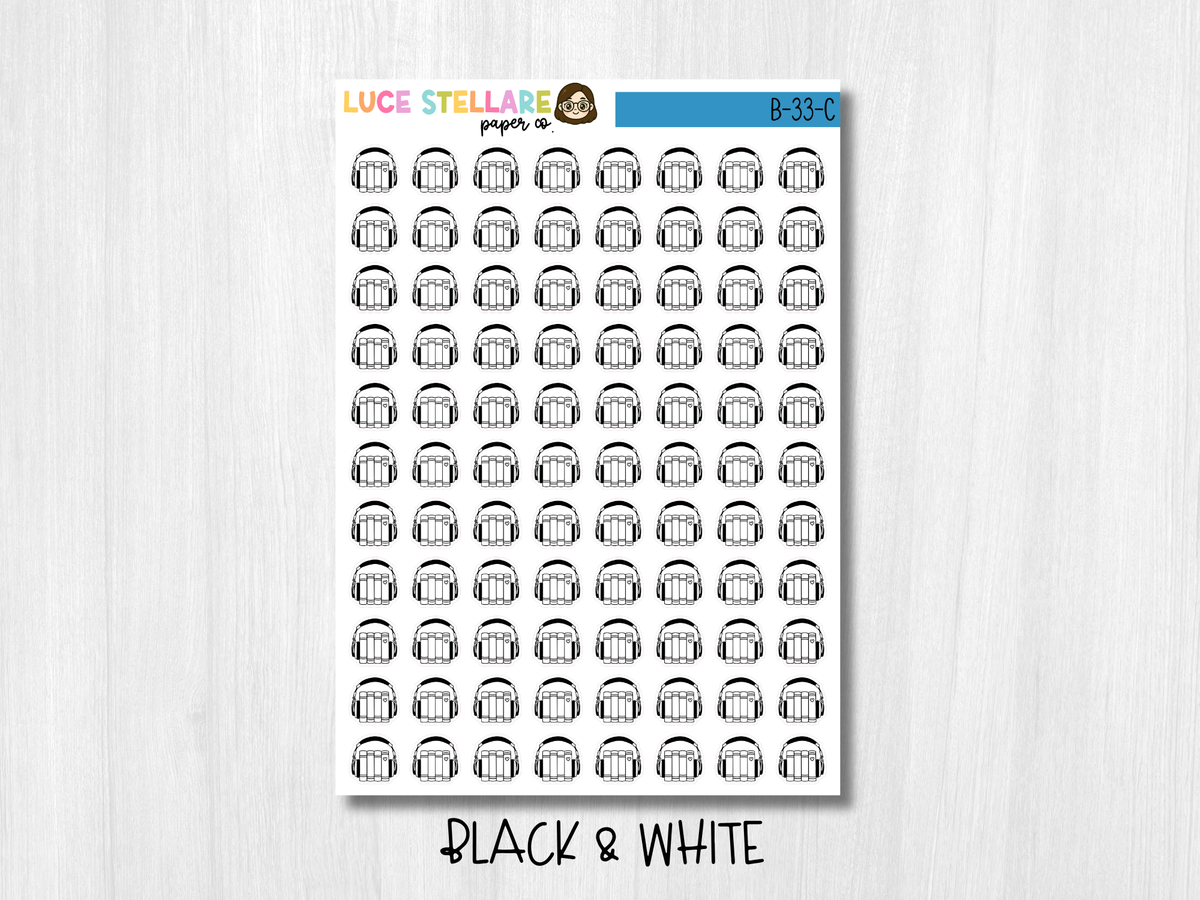 Audiobook Icon Planner Stickers / B-33