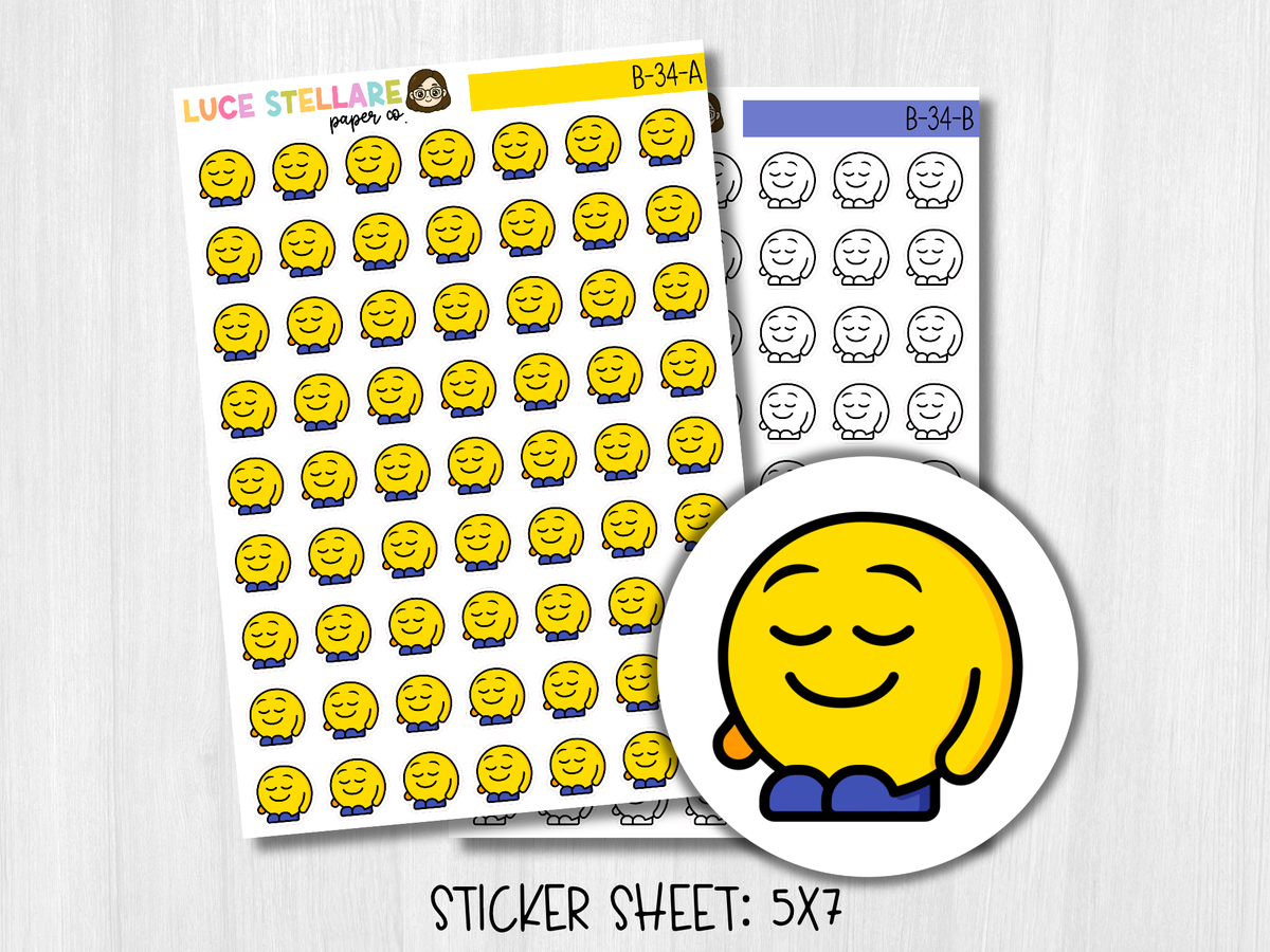 Emoji Icon Planner Stickers / B-34