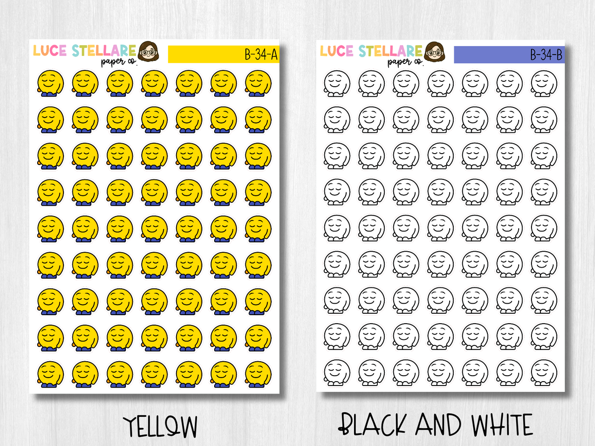 Emoji Icon Planner Stickers / B-34