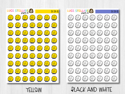 Emoji Icon Planner Stickers / B-34