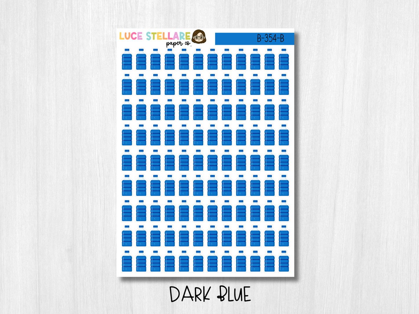 Water Bottle Planner Stickers / B-354