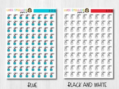 Spray Bottle Icon Planner Stickers / B-35