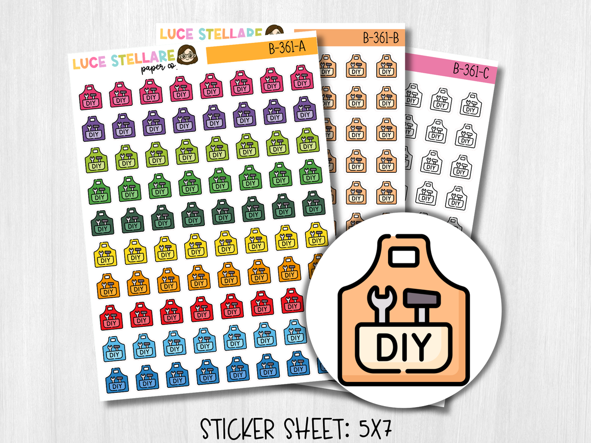 DIY Project Icon Planner Stickers / B-361