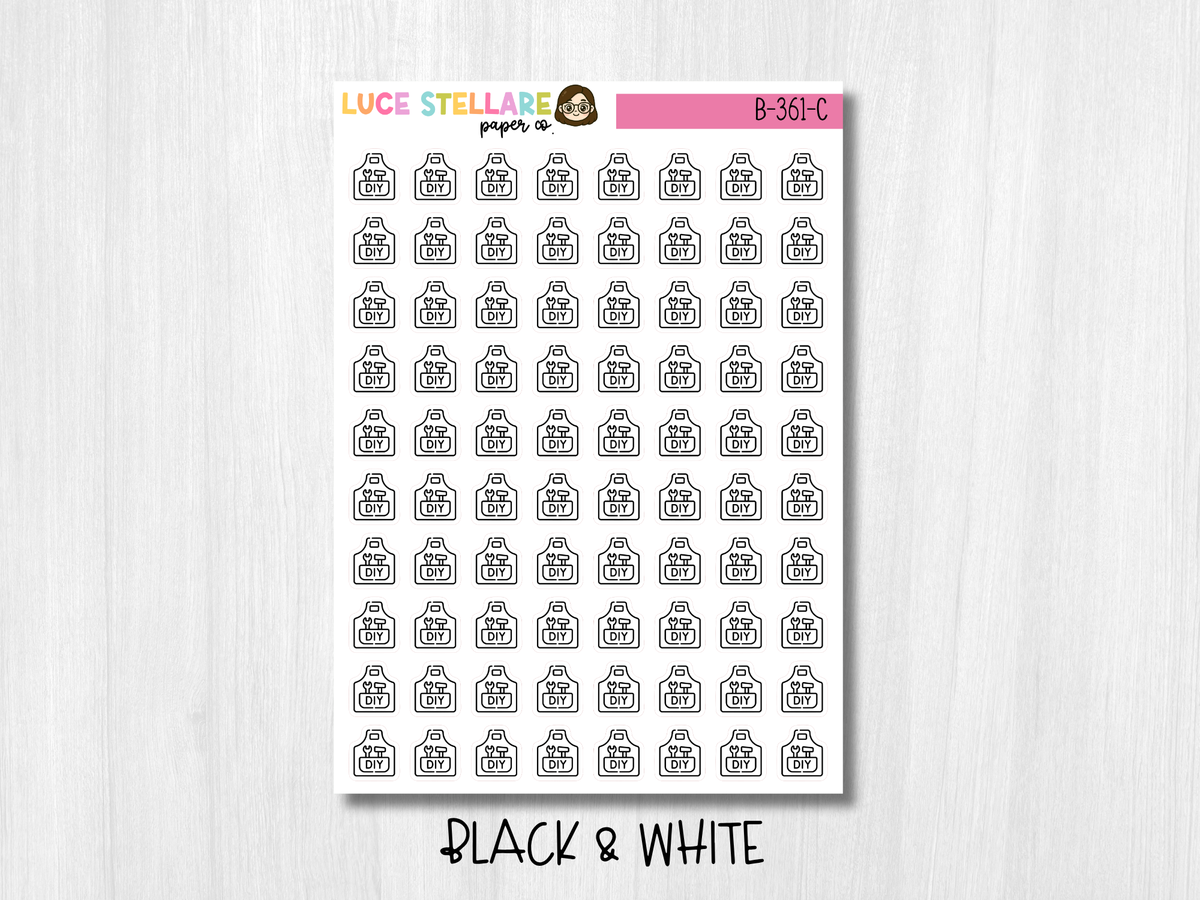 DIY Project Icon Planner Stickers / B-361