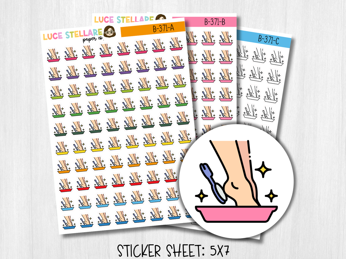 Pedicure Icon Planner Stickers / B-371