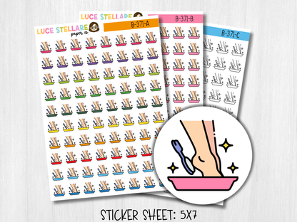 Pedicure Icon Planner Stickers / B-371