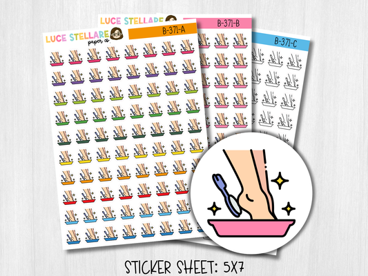 Pedicure Icon Planner Stickers / B-371