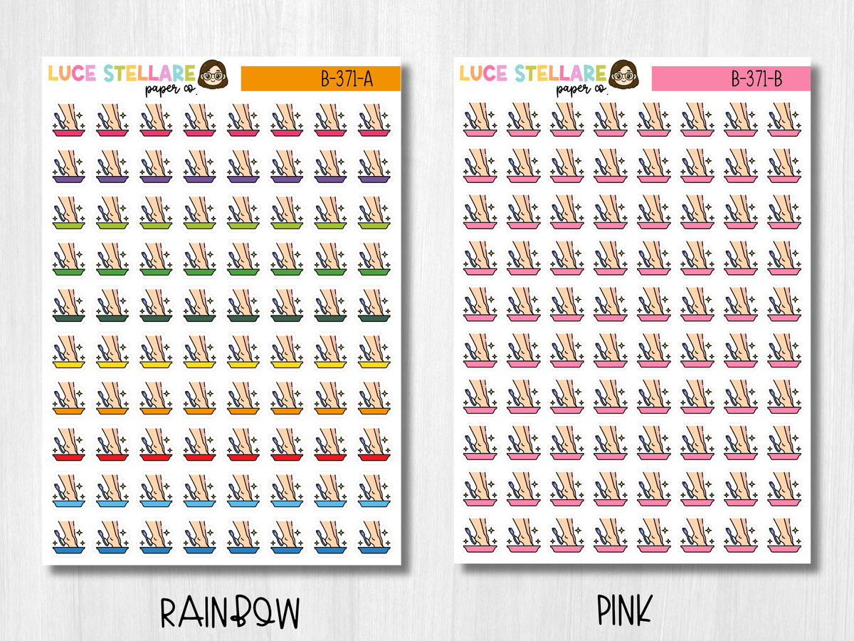 Pedicure Icon Planner Stickers / B-371