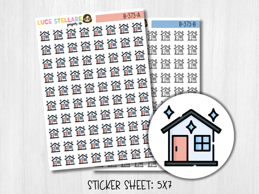 Clean House Icon Planner Stickers / B-373