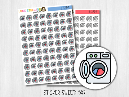 Washing Machine Icon Planner Stickers / B-377