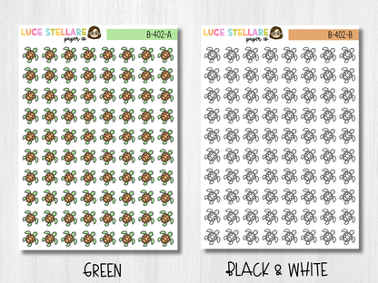 Turtle Icon Planner Stickers / B-402