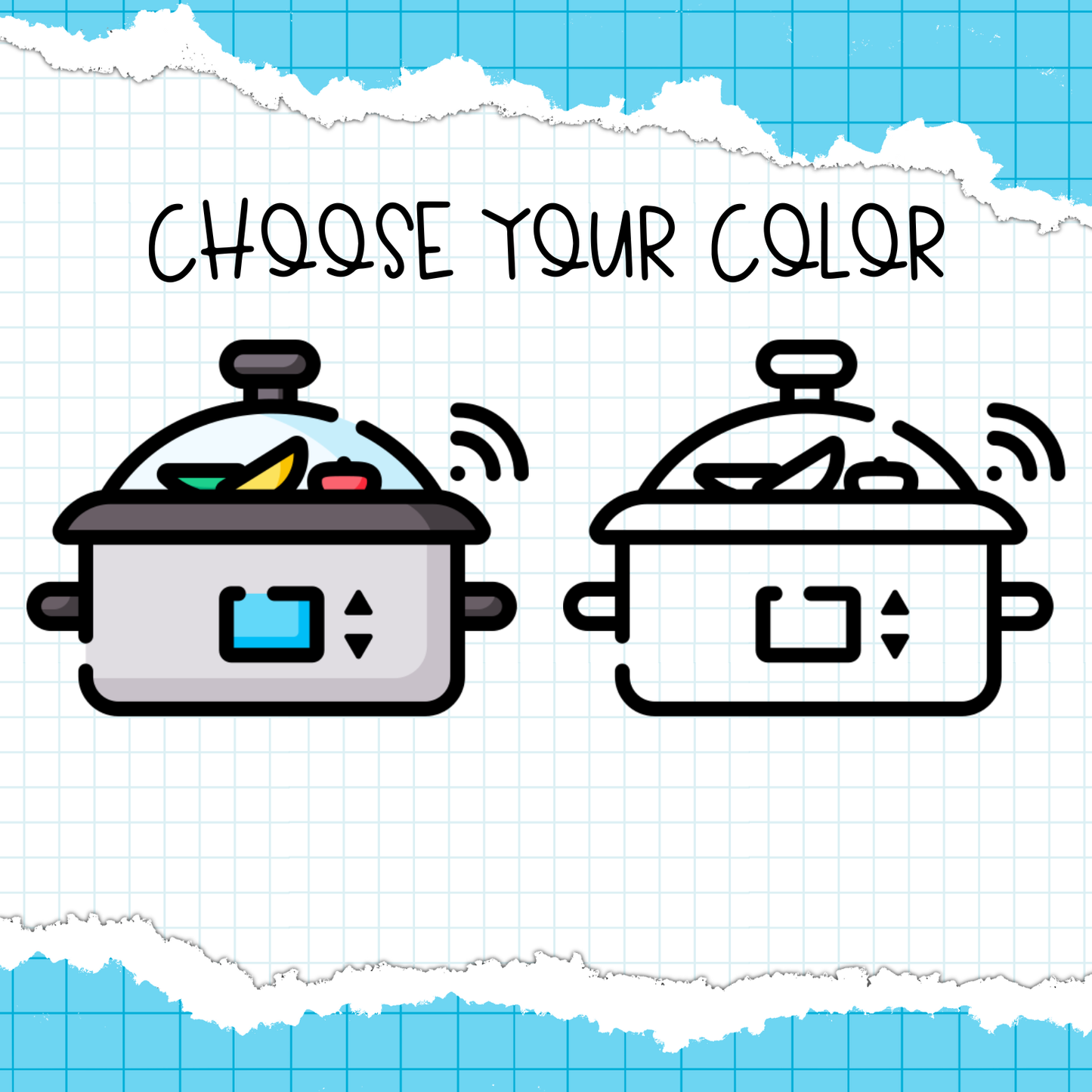 Slow Cooker Planner Stickers  / B-49