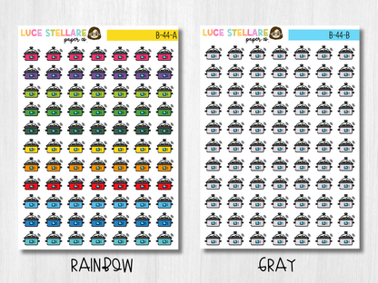 Slow Cooker Icon Stickers / B-44