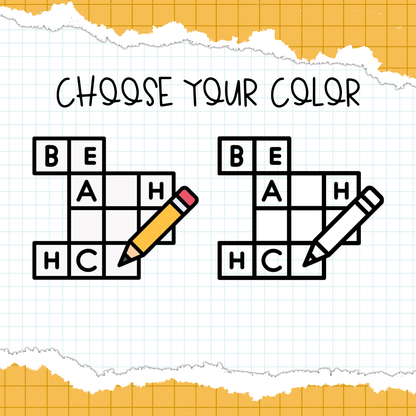 Crossword Planner Stickers /B-287