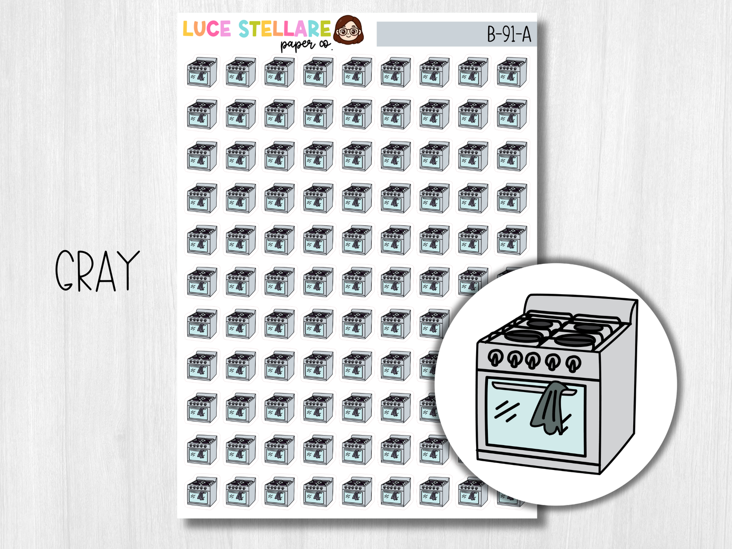Stove Planner Stickers / B-91