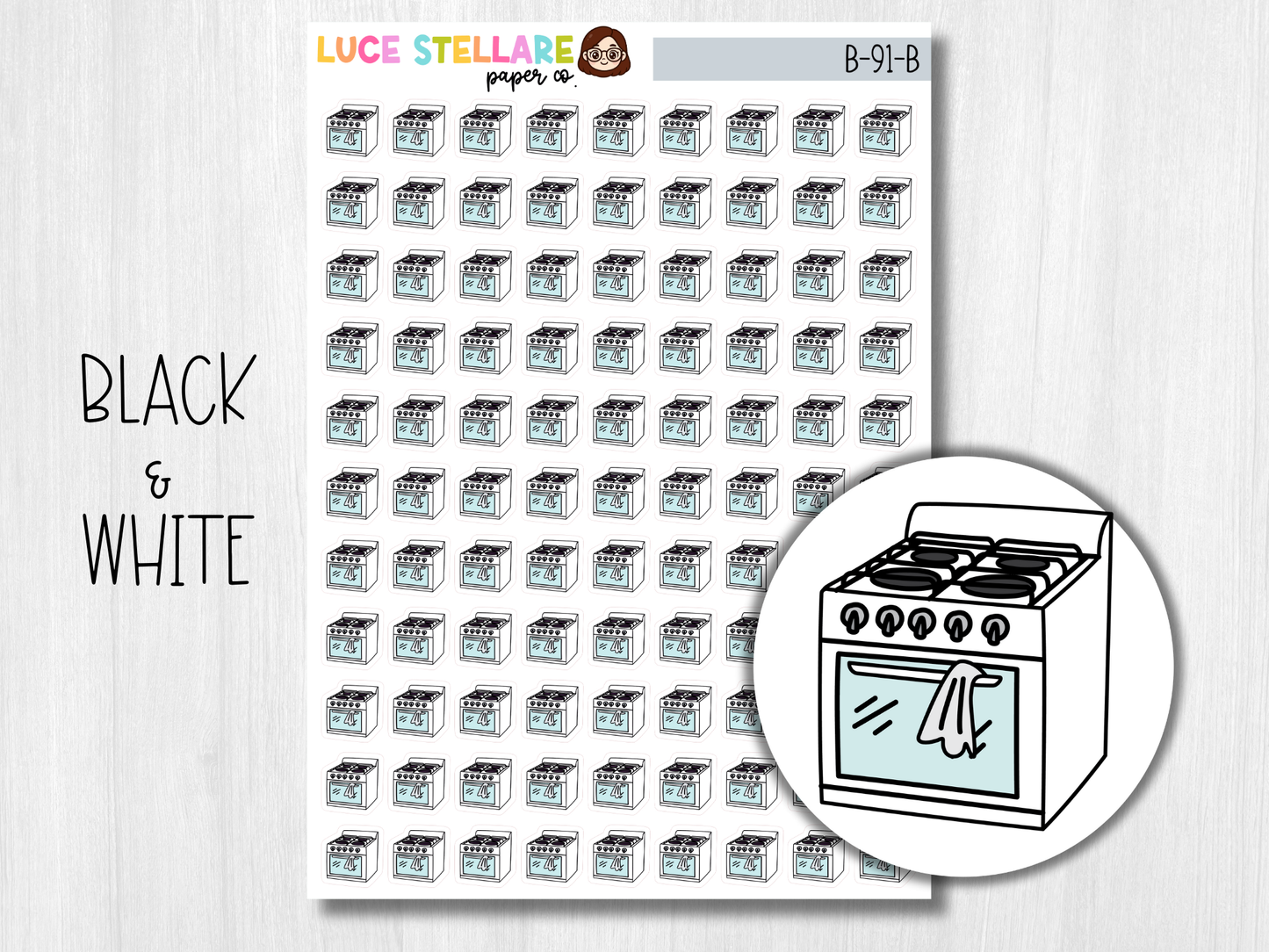 Stove Planner Stickers / B-91