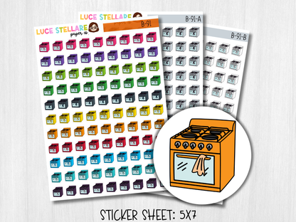 Stove Planner Stickers / B-91