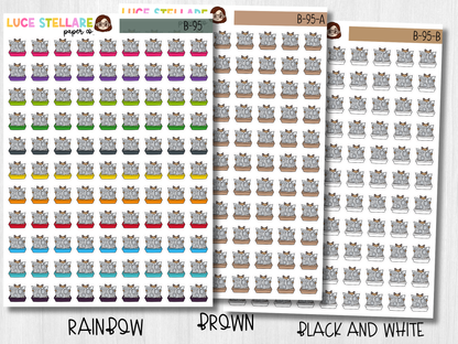 Cat Litter Planner Stickers /  B-95