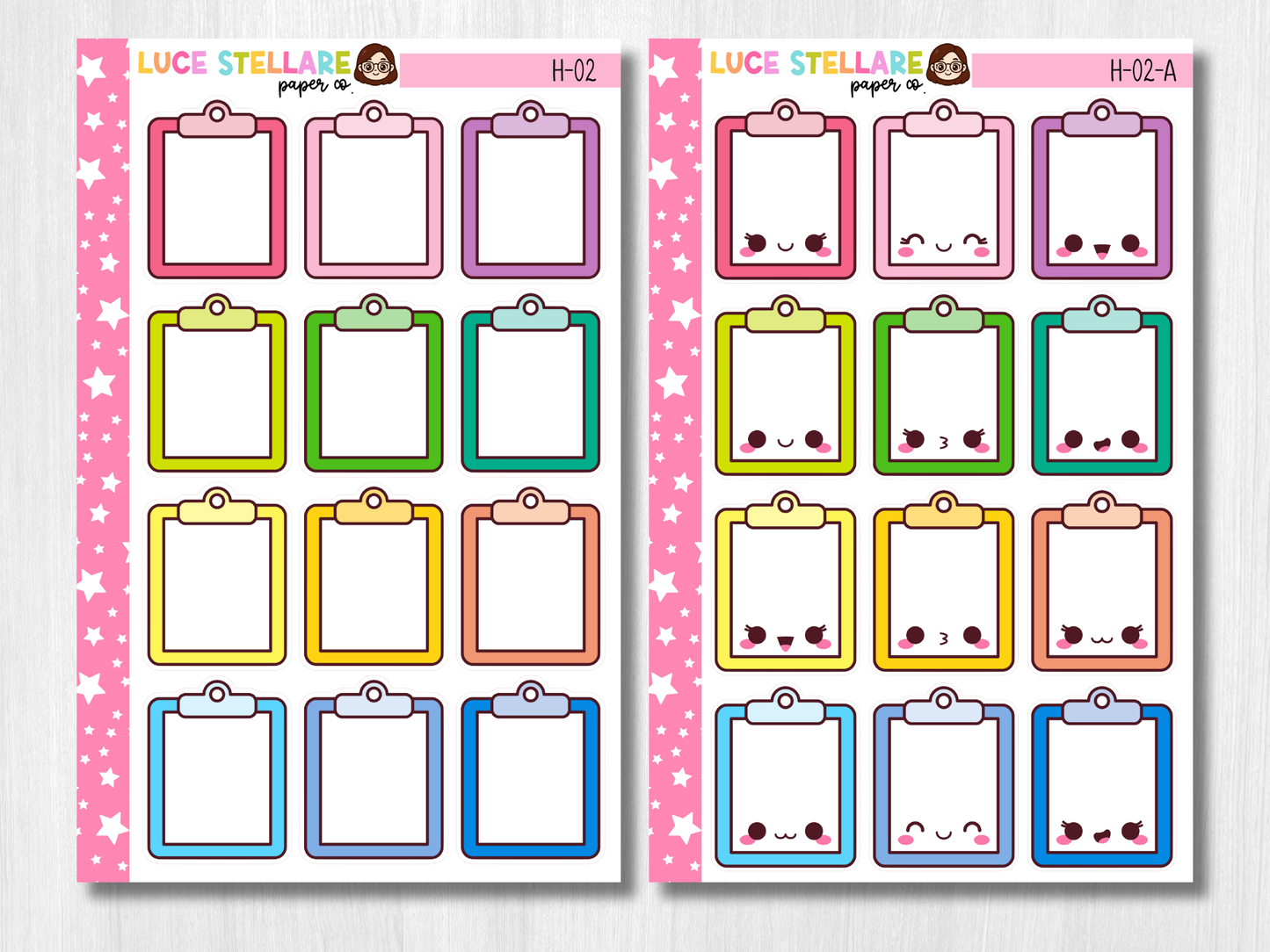 Clipboard Planner Stickers / H-02