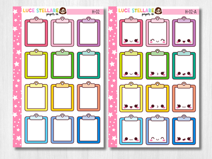 Clipboard Planner Stickers / H-02