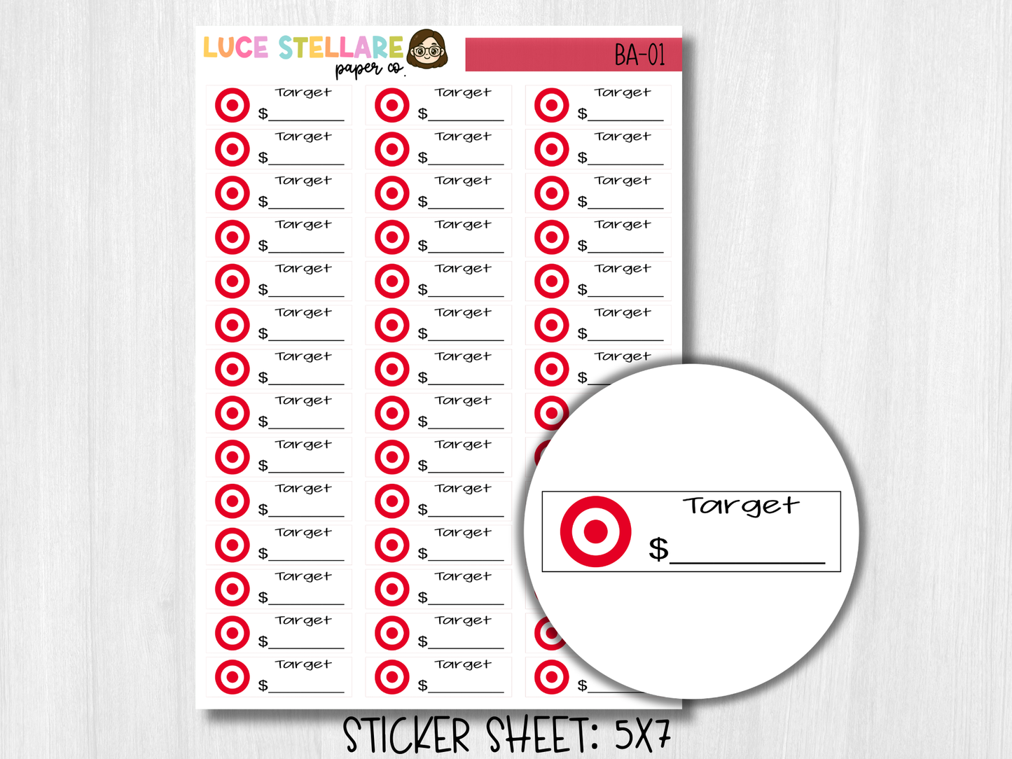 Target Bill Due Stickers / BA-01