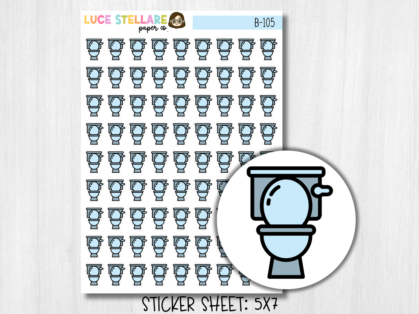 Toilet Planner Stickers / B-105
