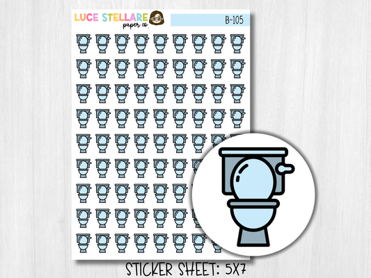 Toilet Planner Stickers / B-105