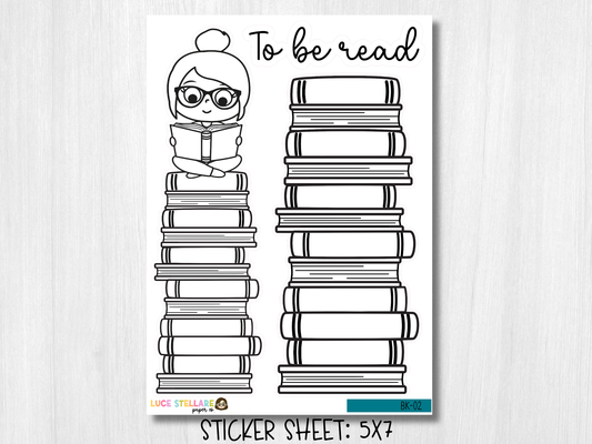To Be Read Journal  Stickers / BK-02