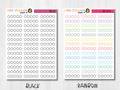 Star Rating Planner Stickers / BK-04