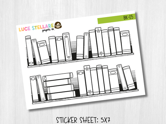 Books to Read Planner Stickers / BK-05