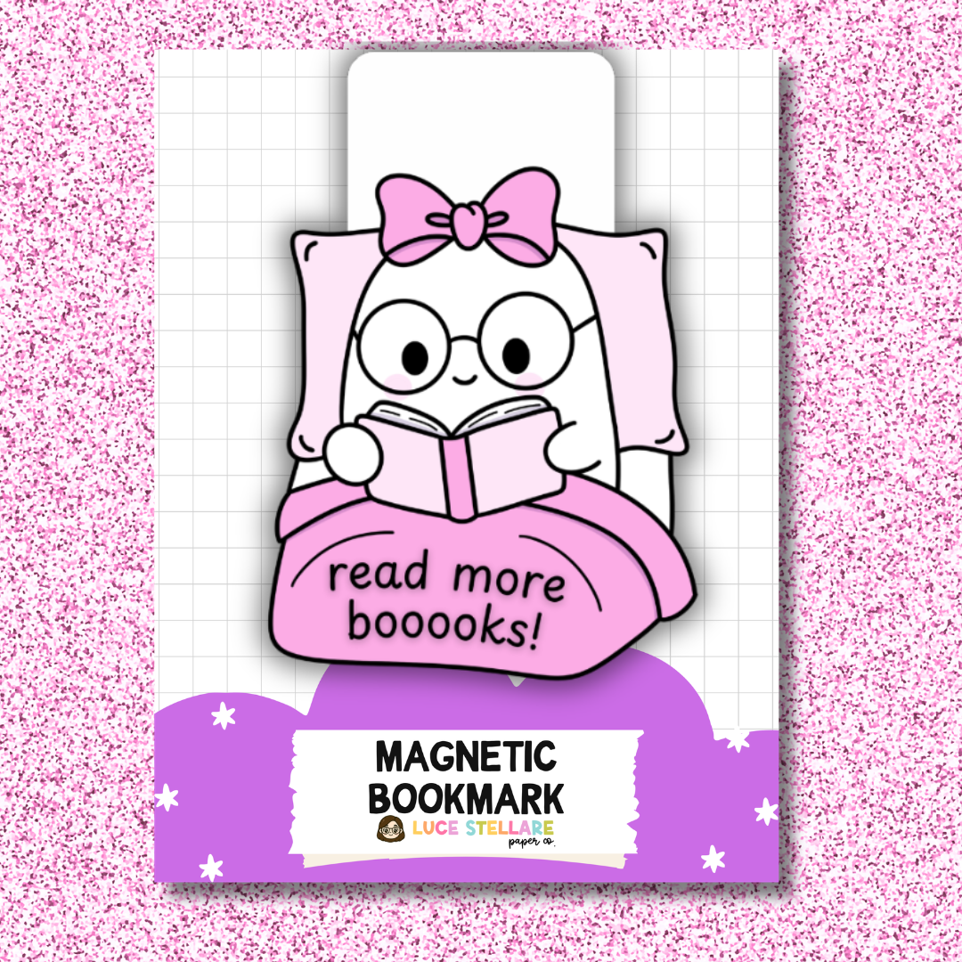 Magnetic Bookmark - Read More Booooks!