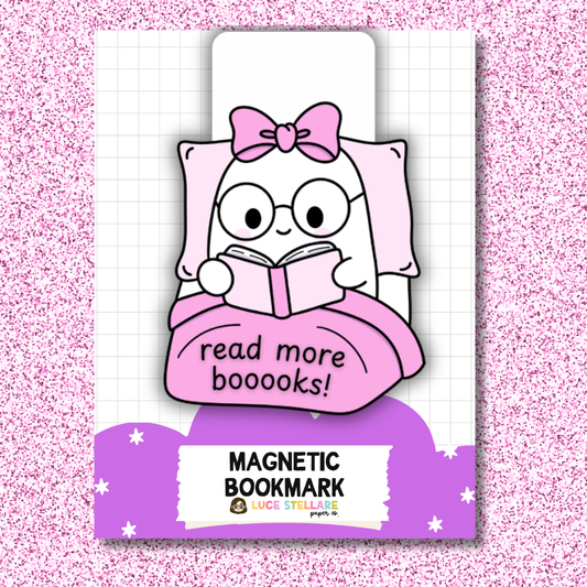 Magnetic Bookmark - Read More Booooks!