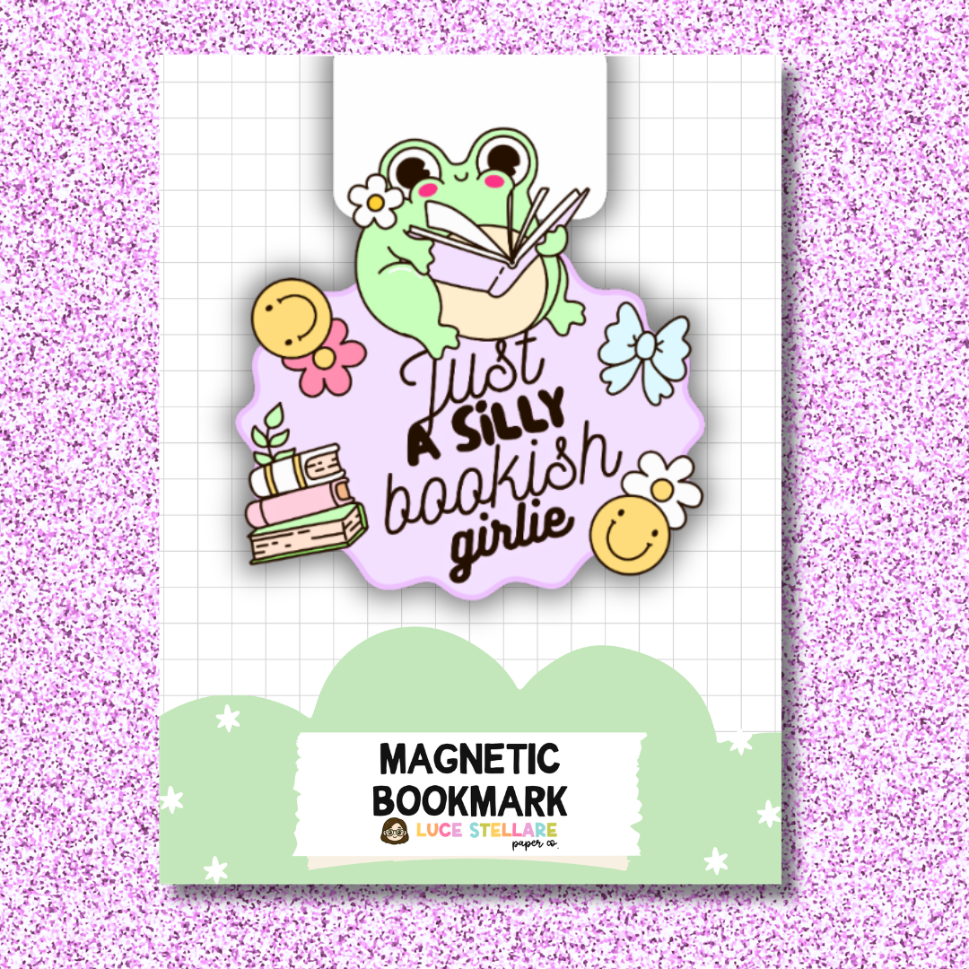 Magnetic Bookmark - Just A Silly Bookish Girly