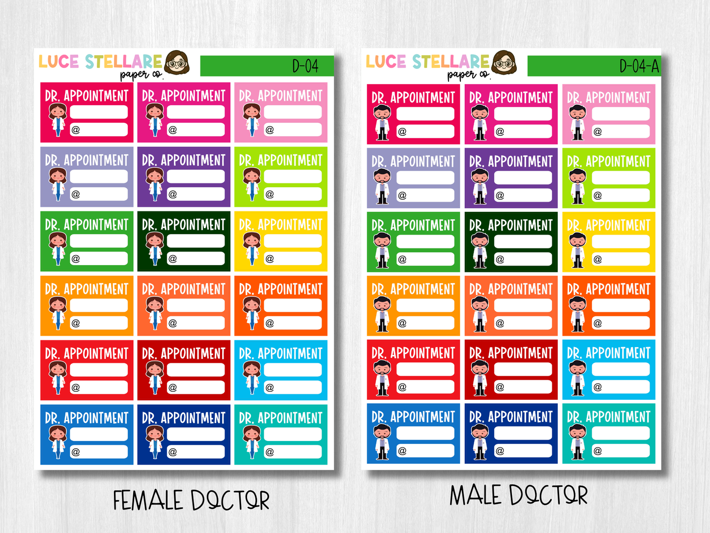Doctor Appointment Planner Stickers / D-04
