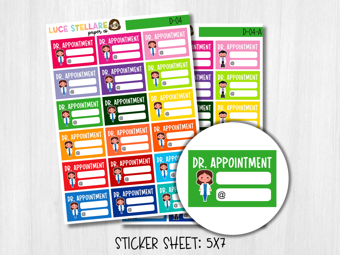 Doctor Appointment Planner Stickers / D-04