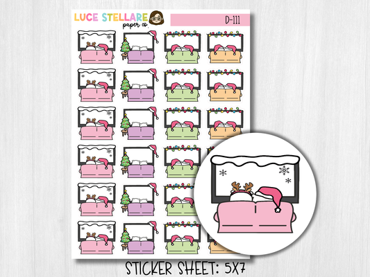 Christmas Movies Planner Stickers / D-111