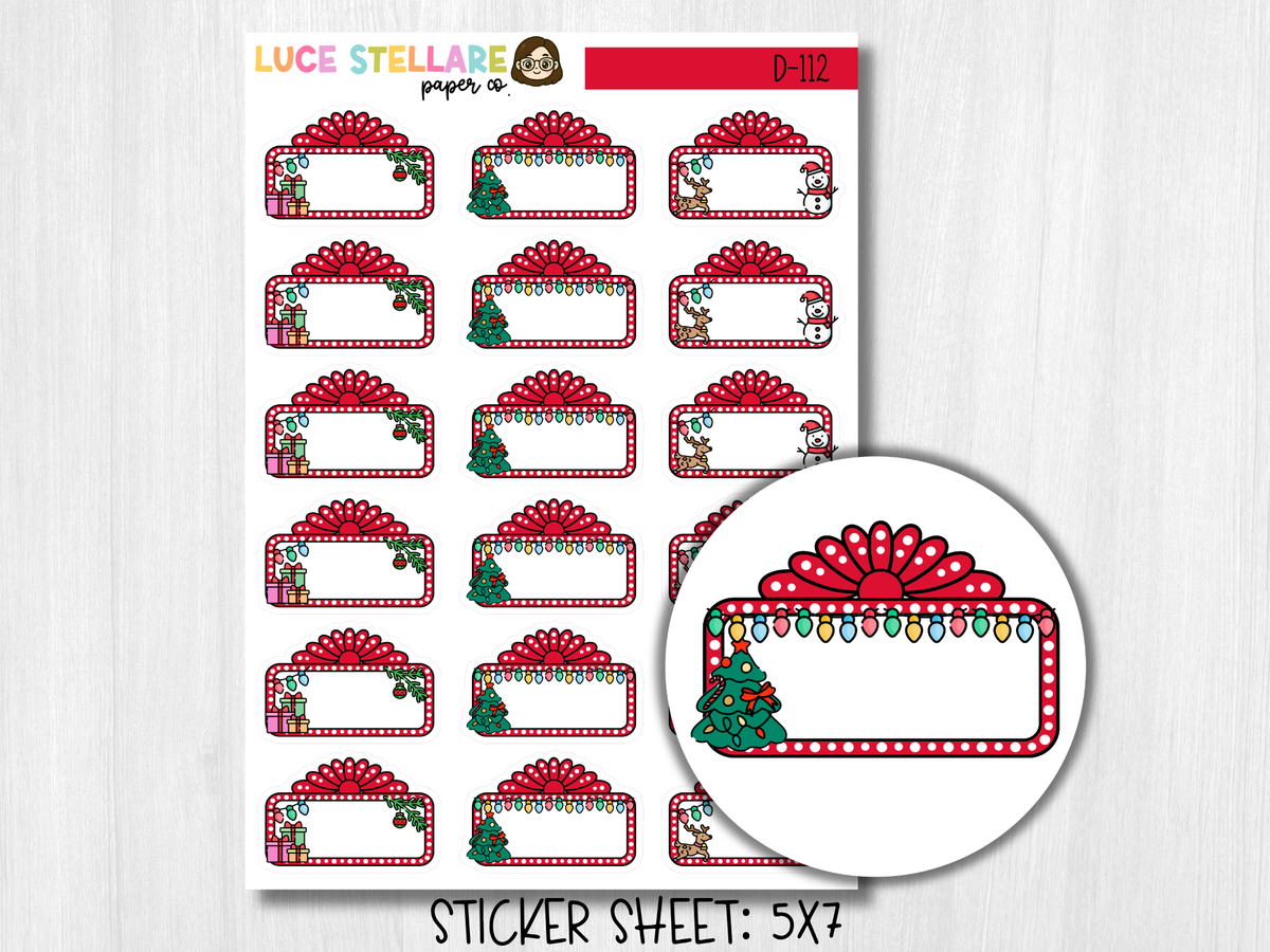 Christmas Movies Planner Stickers / D-112