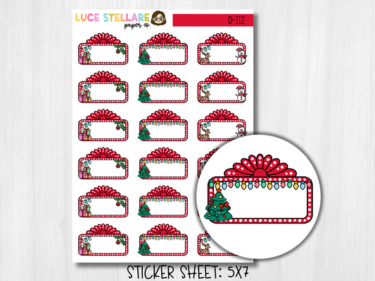 Christmas Movies Planner Stickers / D-112