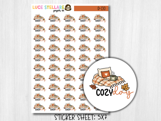 Cozy Day  Planner Stickers / D-130