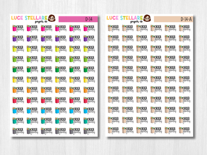 Order Groceries Planner Stickers / D-14