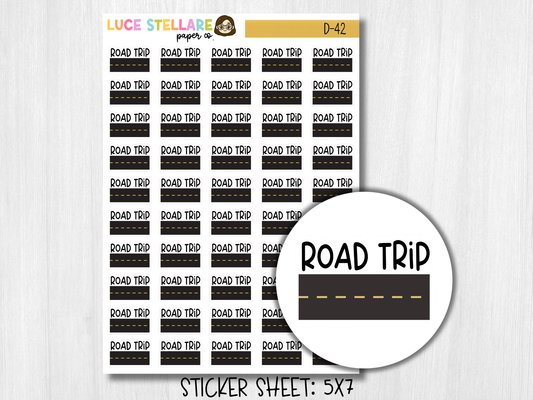 Road Trip Planner Stickers / D-42