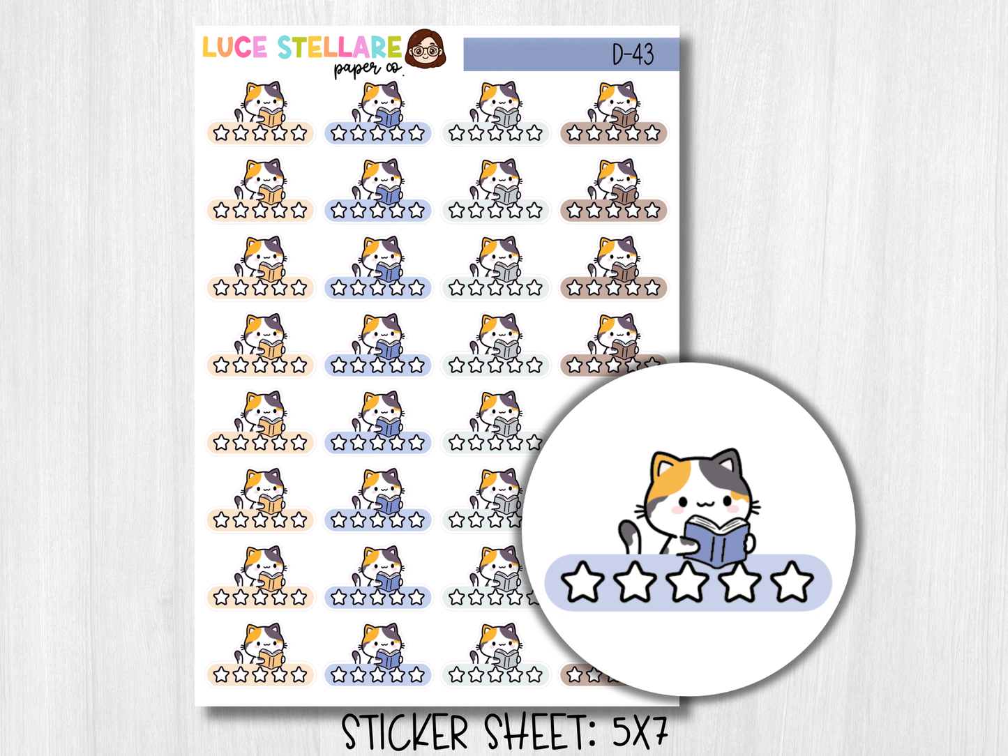 Book Review Planner Stickers / D-43