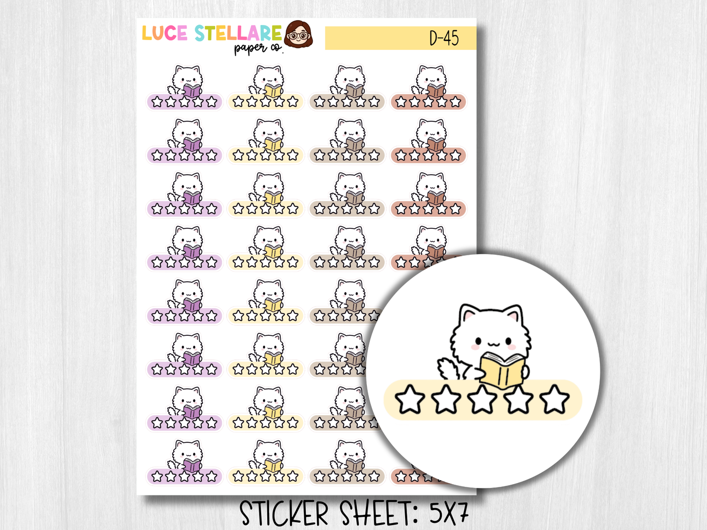 Book Review Planner Stickers / D-45