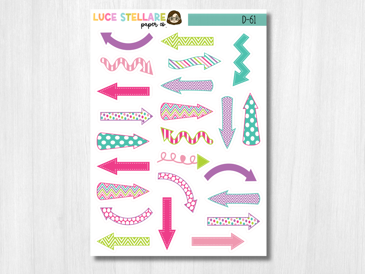 Arrows Planner Stickers / D-61